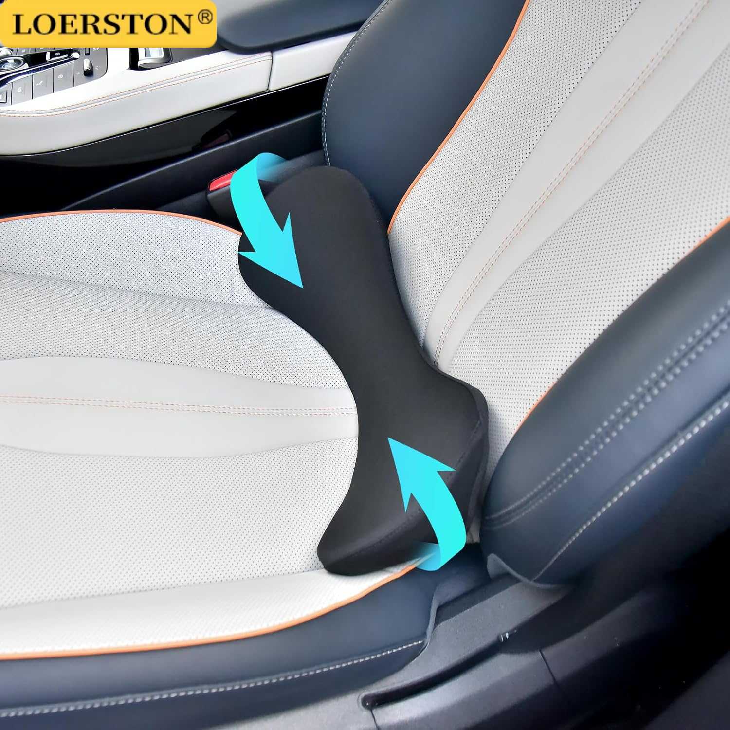 Car Seat Cushion Memory Foam - Multifunctioneel rugkussen Lendensteunkussen Traagschuim Verlicht pijn