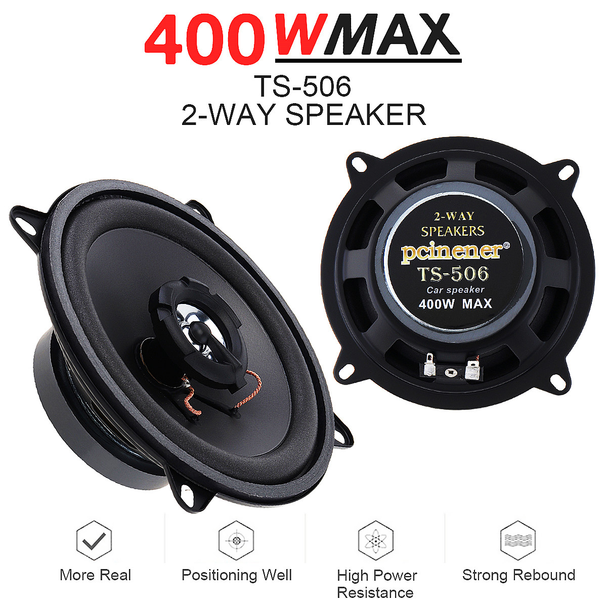Car Accessories Sound System - 5 Inch 400 W/500 W 2-weg