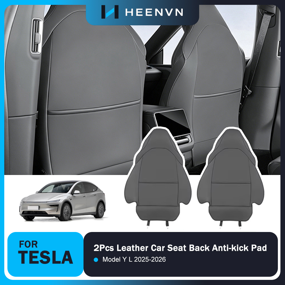 Leather Car Seat Cover - Heenvn 2-delige lederen autostoel rugleuning anti-spatbescherming