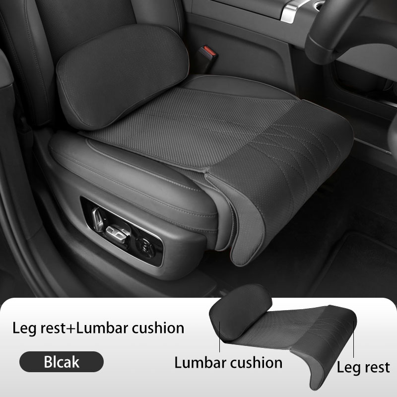 Leather Car Seat Cover - Nappa lederen beensteun verlengstuk zittinghoes memory