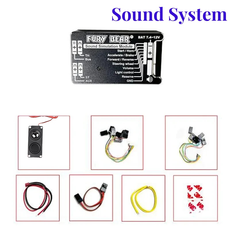 Car Accessories Sound System - Fury Beer Geluidssysteem Geluidsgroep Voor 1/14
