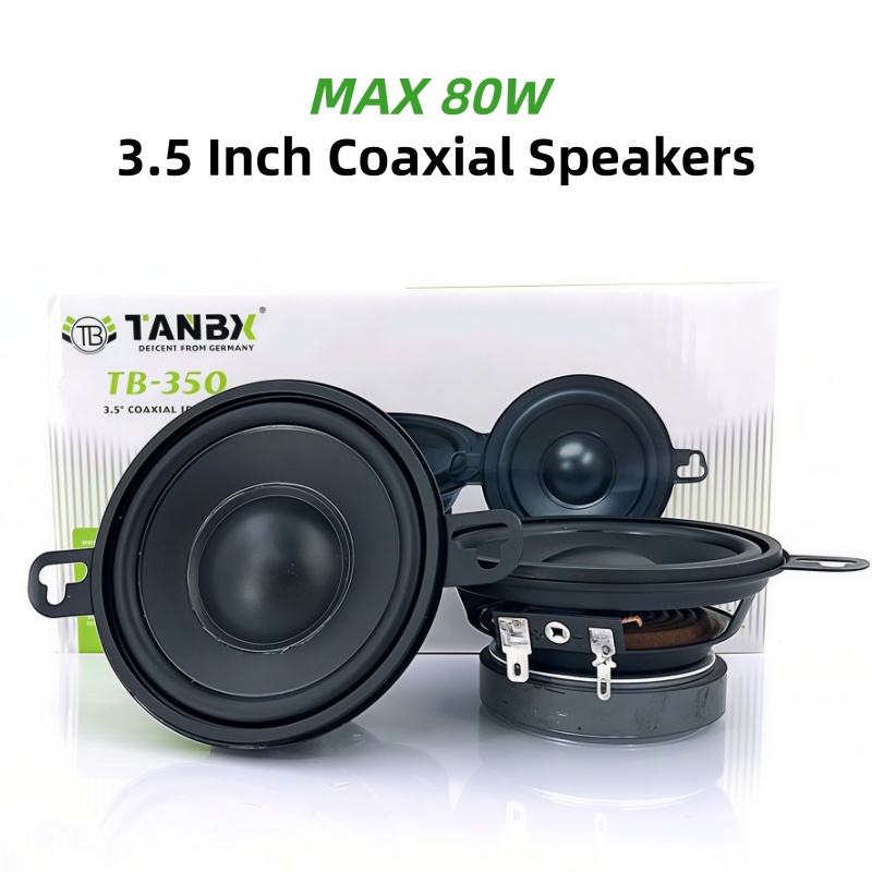 Car Accessories Sound System - Autoluidsprekers 1 paar 3,5 inch coaxiale