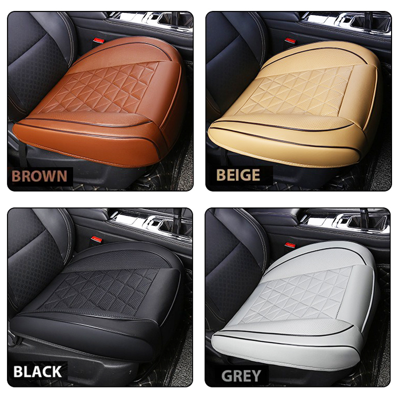 Leather Car Seat Cover - Nieuwe Voorste Autostoel Cover PU Lederen