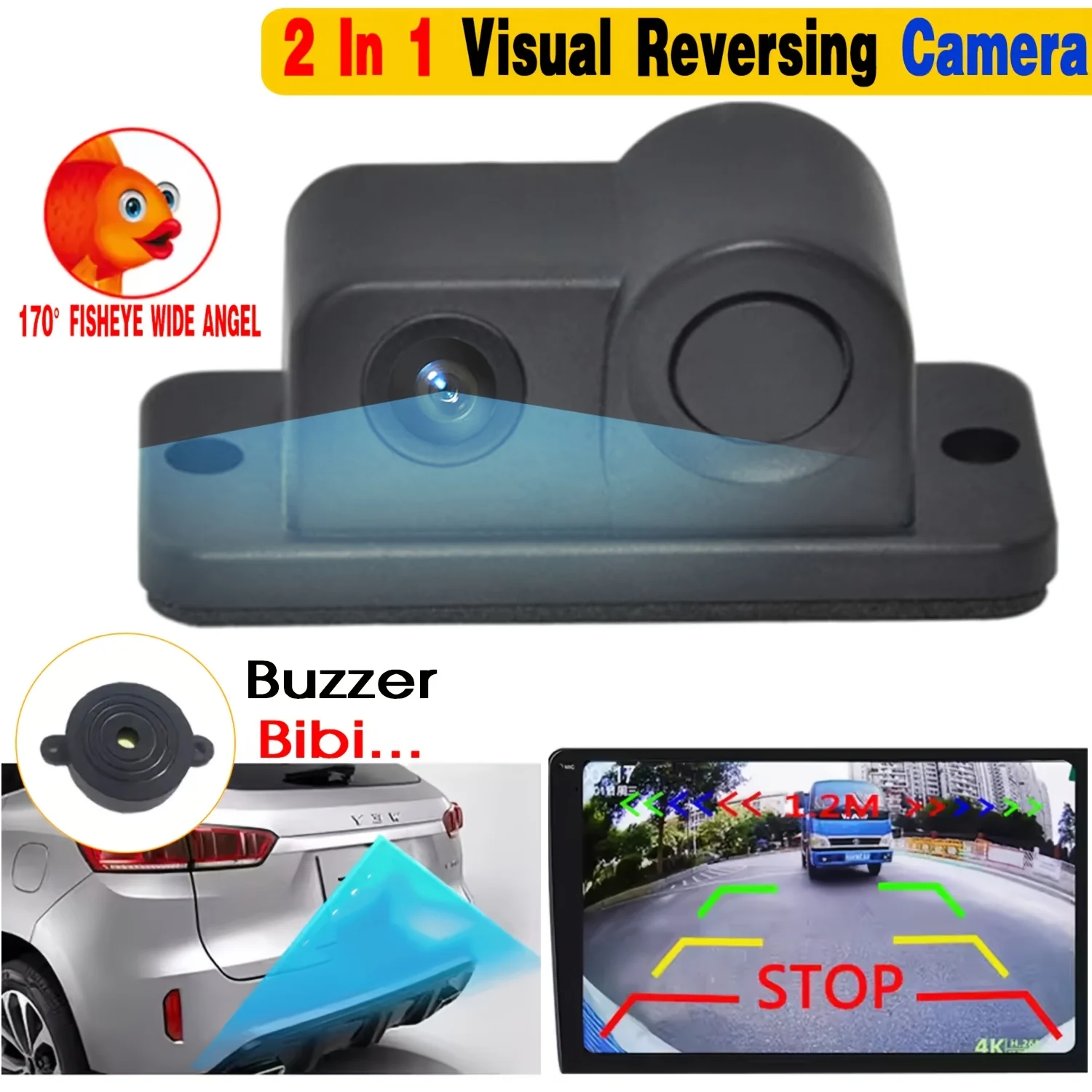 2-in-1 HD-achteruitrijcamera m - Car Accessories Sound System recensie en prijs