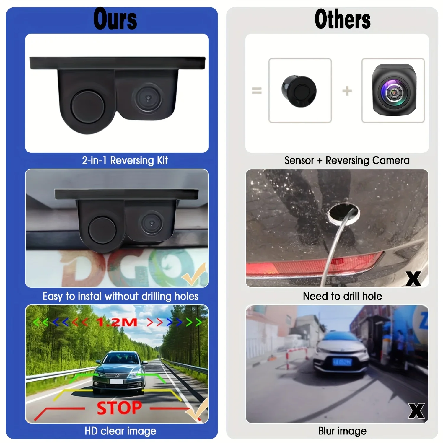 2-in-1 HD-achteruitrijcamera m - Car Accessories Sound System recensie en prijs