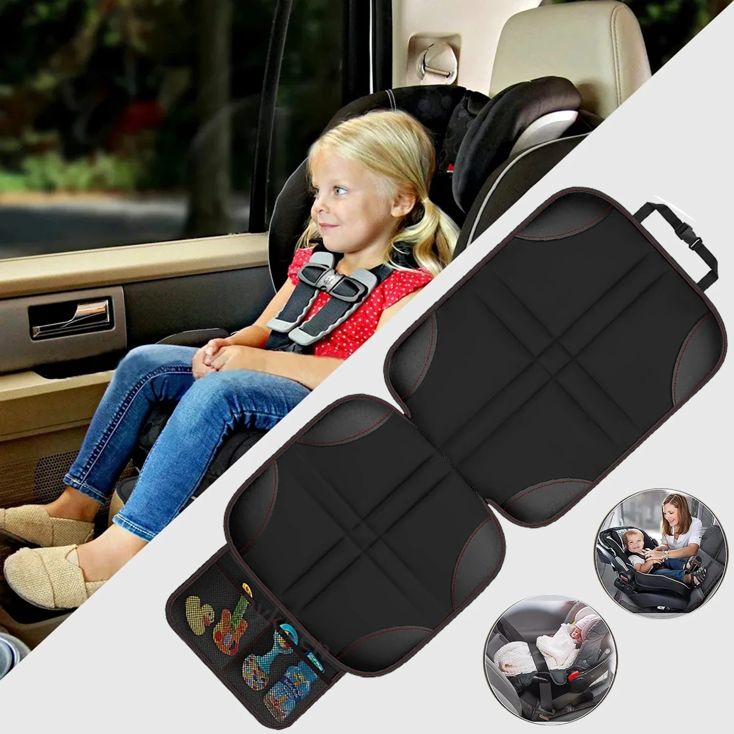 Dikke PU lederen autostoelbesc - Leather Car Seat Cover recensie en prijs