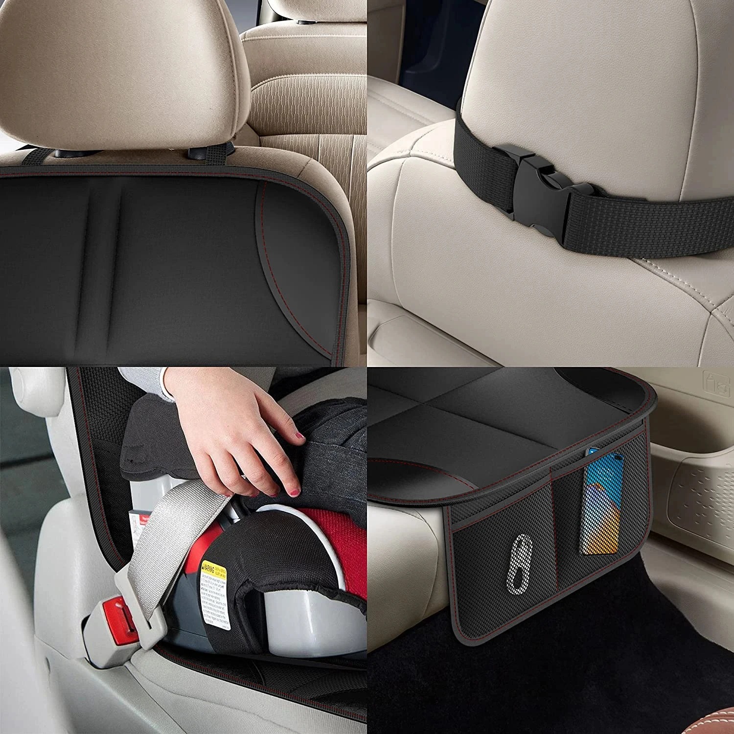 Dikke PU lederen autostoelbesc - Leather Car Seat Cover recensie en prijs