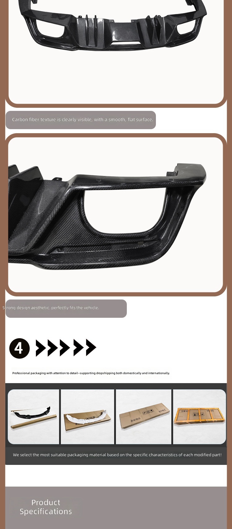 Carbon Fiber Achterlip Voor 20 - Car Accessories Lipa recensie en prijs