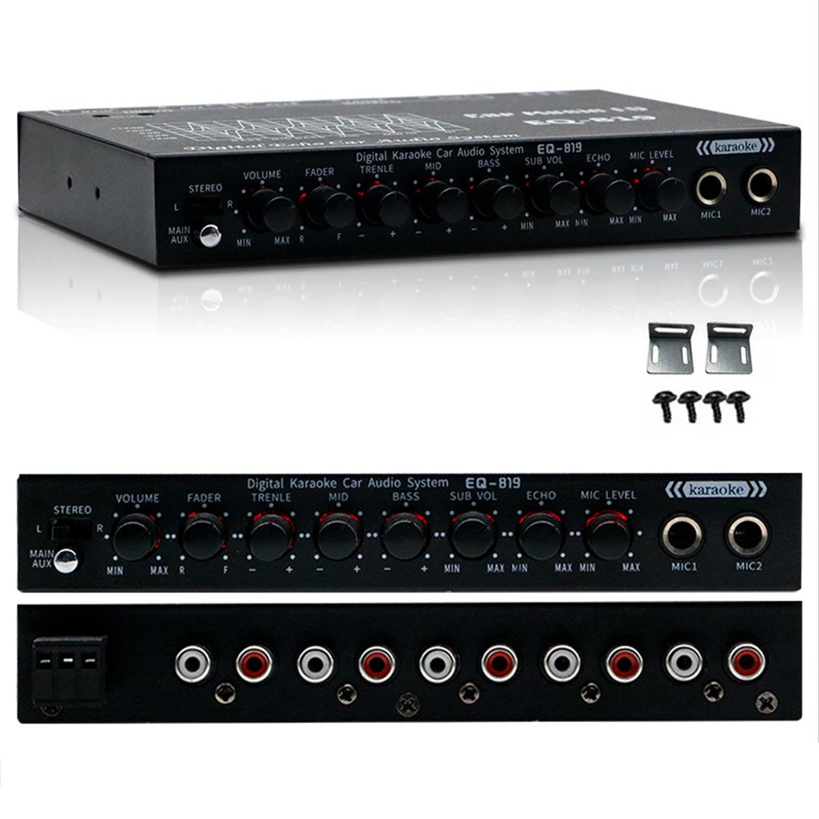 Car Audio Equalizer Zwart gelu - Car Accessories Sound System recensie en prijs