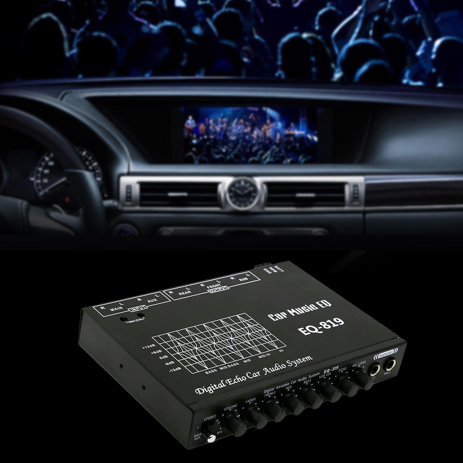 Car Audio Equalizer Zwart gelu - Car Accessories Sound System recensie en prijs