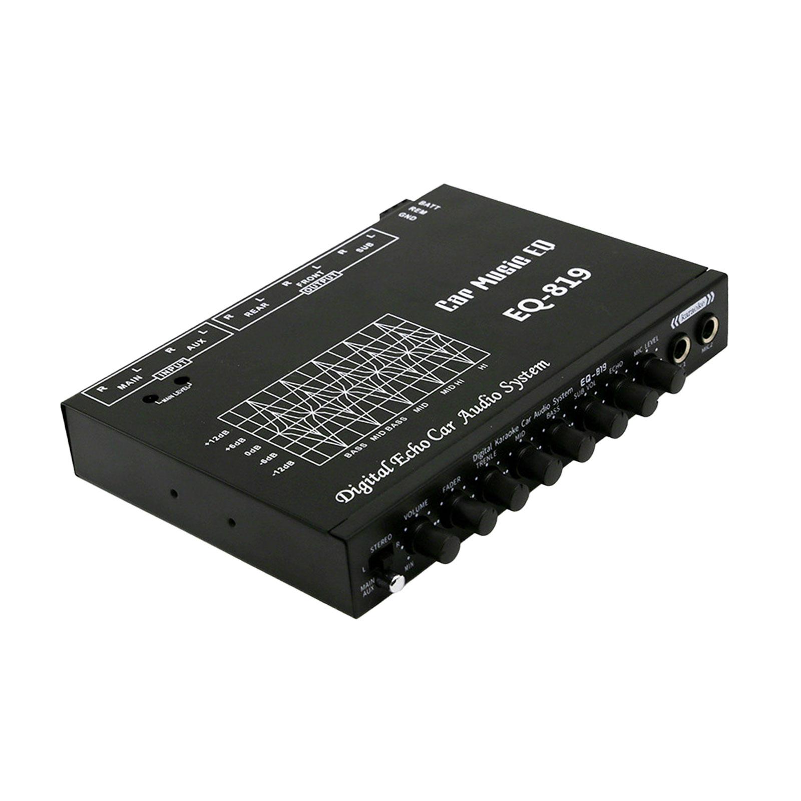 Car Audio Equalizer Zwart gelu - Car Accessories Sound System recensie en prijs