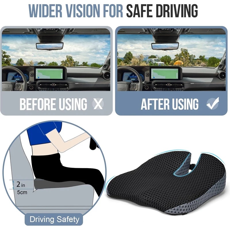 Memory Foam Autozitkussen voor - Car Seat Cushion Memory Foam recensie en prijs