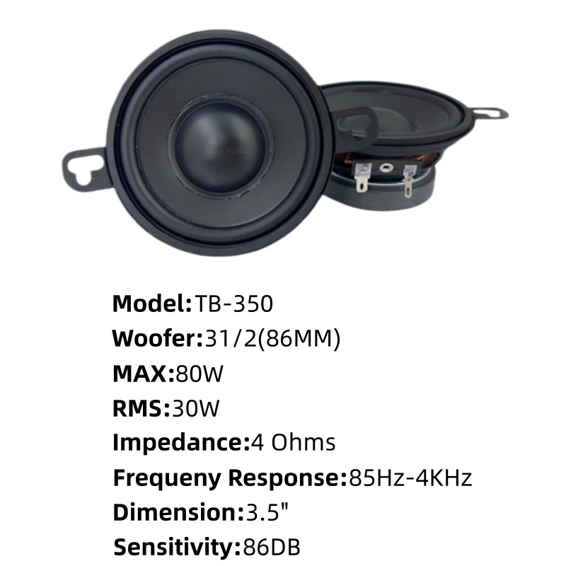 Autoluidsprekers 1 paar 3,5 in - Car Accessories Sound System recensie en prijs